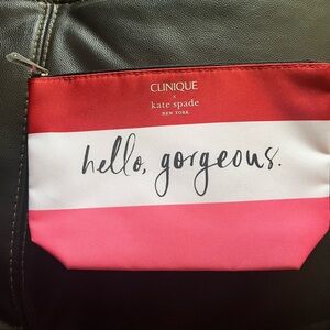 Kate Spade X Clinque makeup bag